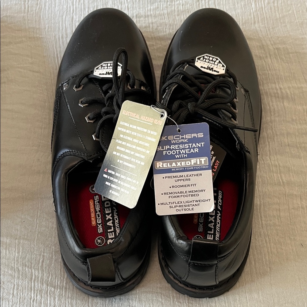 Skechers Men's Black Oxford Shoes